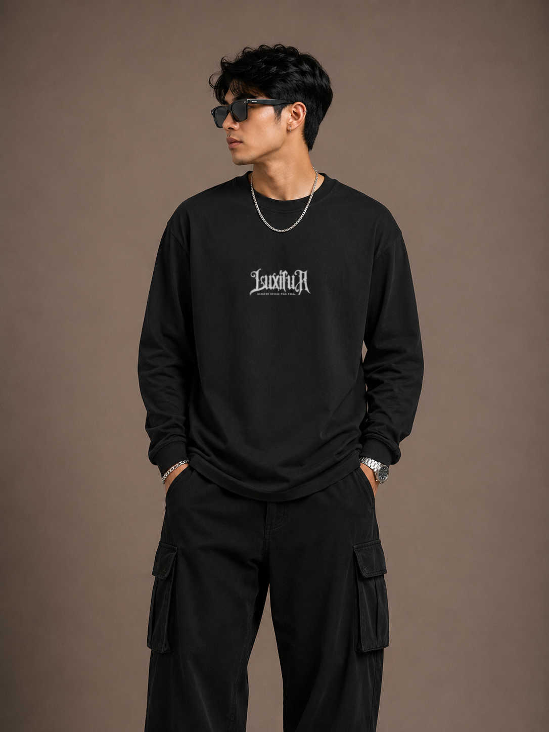 Luxifur – Fly High Premium Oversized Full Sleeve T-Shirt