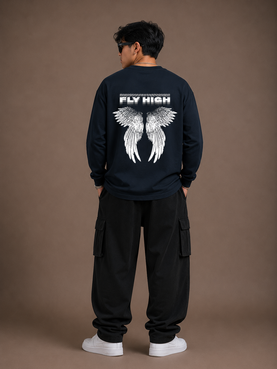 Luxifur – Fly High Premium Oversized Full Sleeve T-Shirt