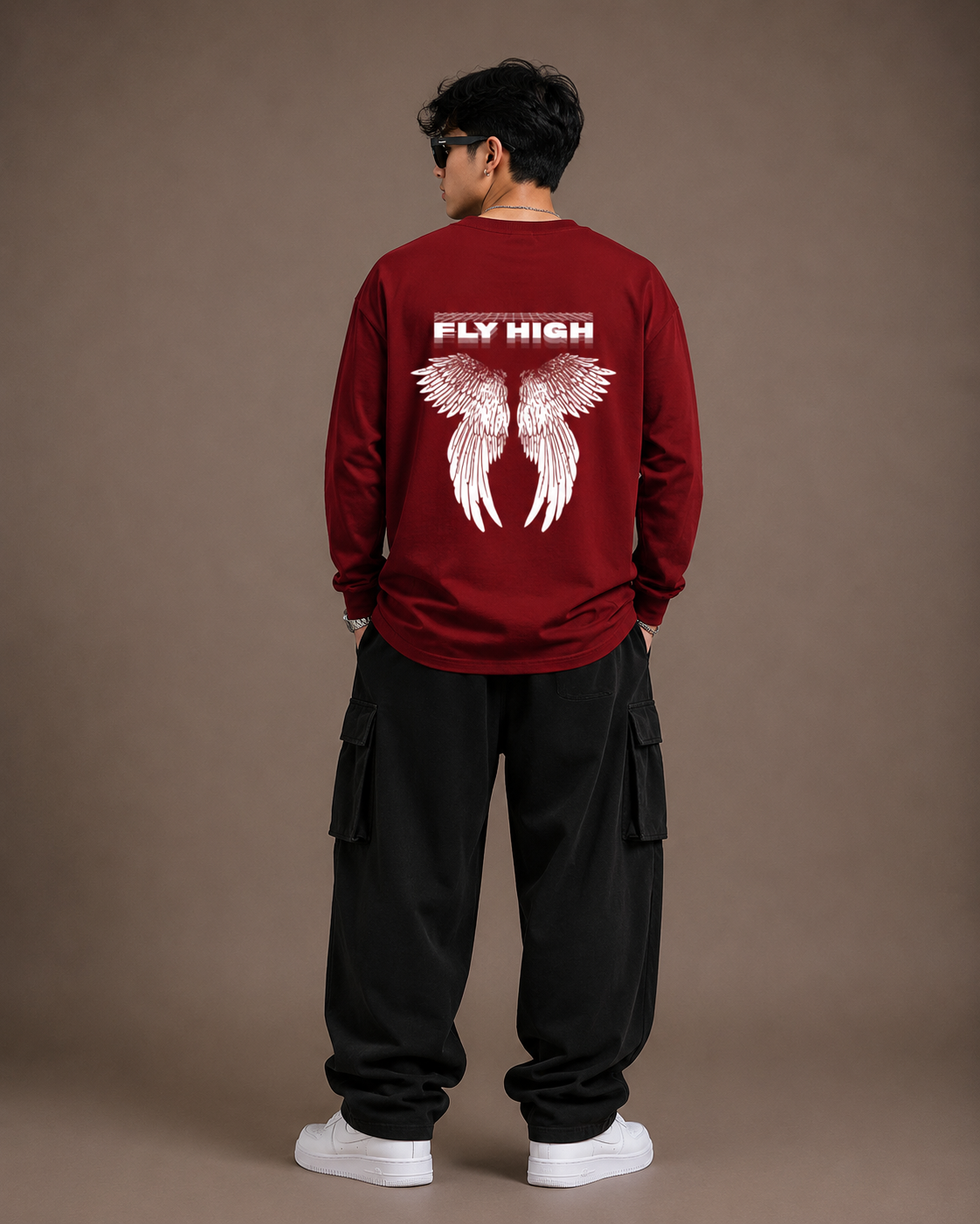 Luxifur – Fly High Premium Oversized Full Sleeve T-Shirt