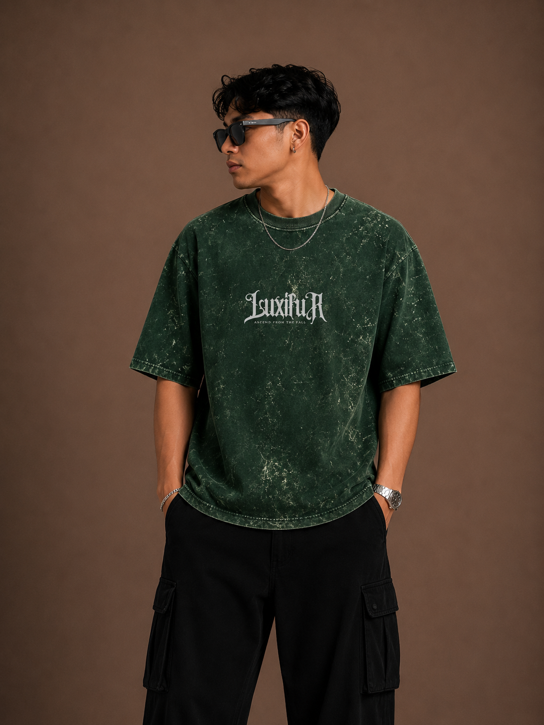 Luxifur – Fly High Acid Wash Premium Oversized T-Shirt