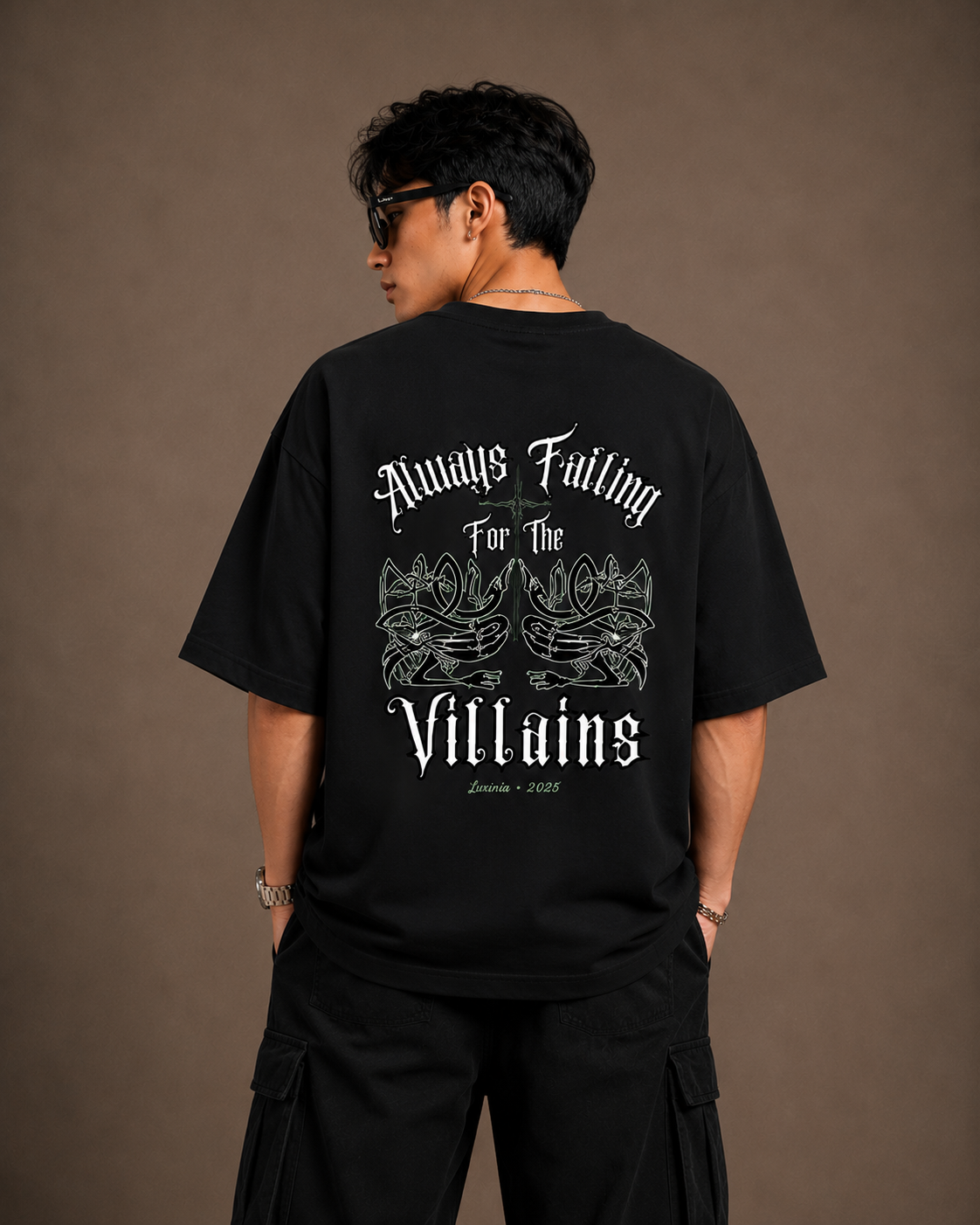 Luxifur – Always Falling for the Villains Premium Oversized T-Shirt