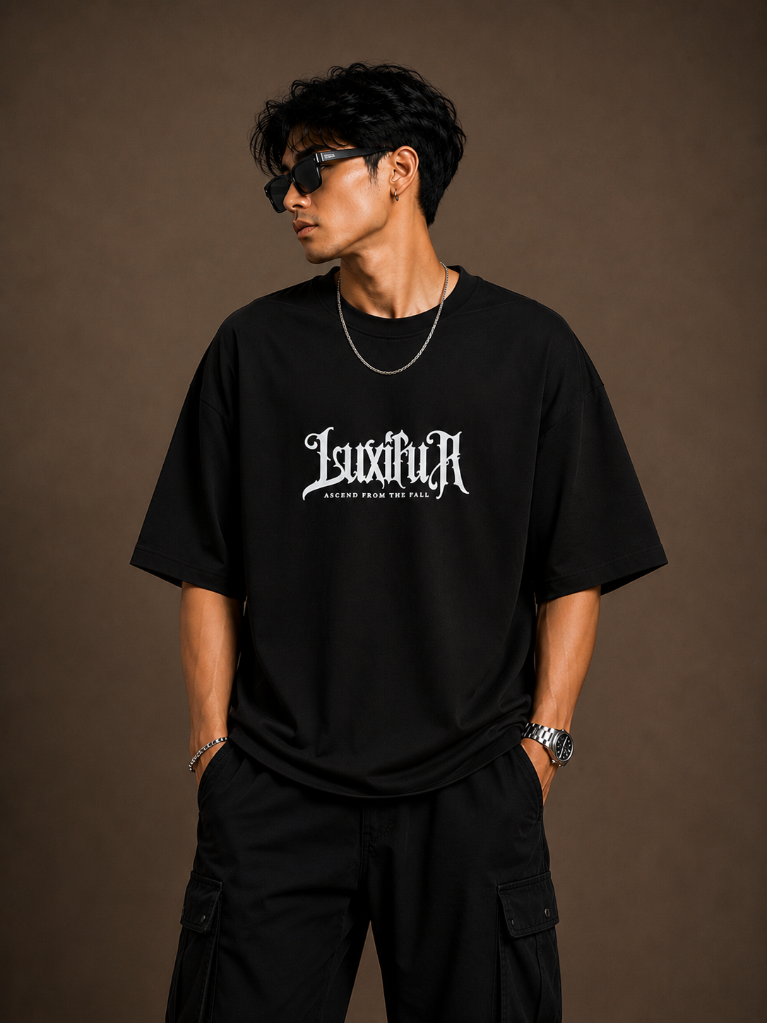 Luxifur – Always Falling for the Villains Premium Oversized T-Shirt