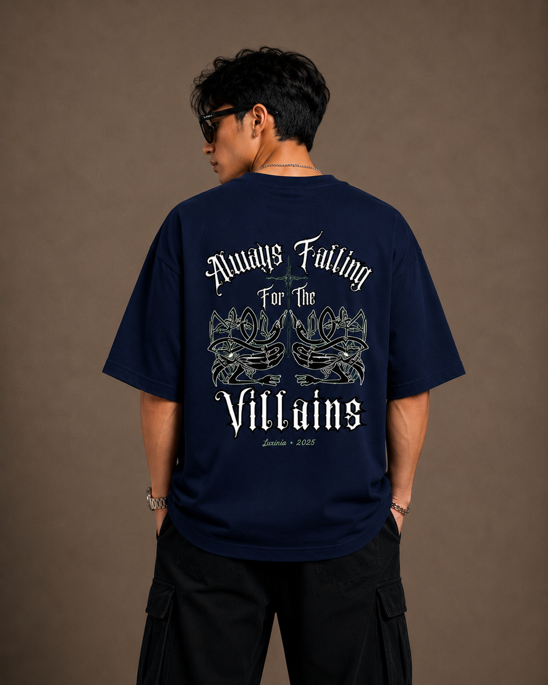 Luxifur – Always Falling for the Villains Premium Oversized T-Shirt