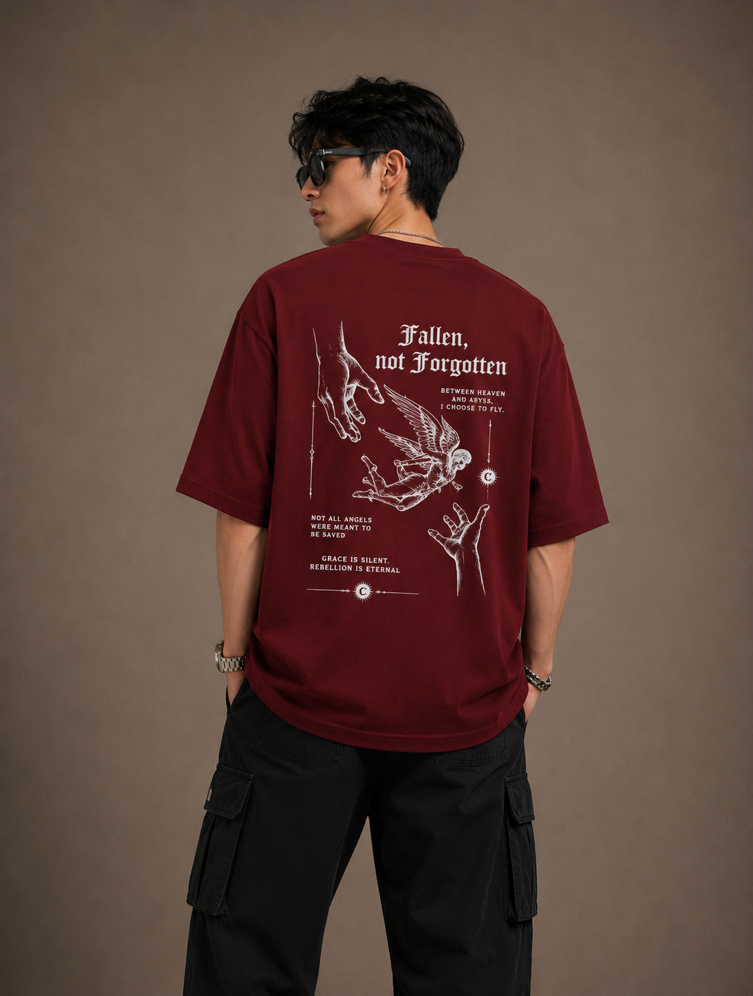 Luxifur – Fallen, Not Forgotten Premium Oversized T-Shirt