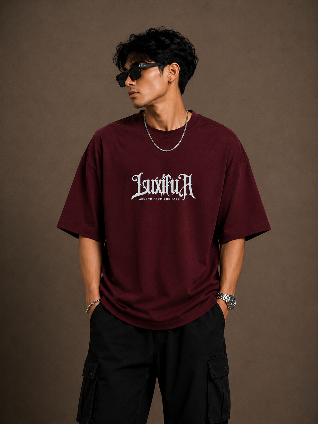 Luxifur – Always Falling for the Villains Premium Oversized T-Shirt